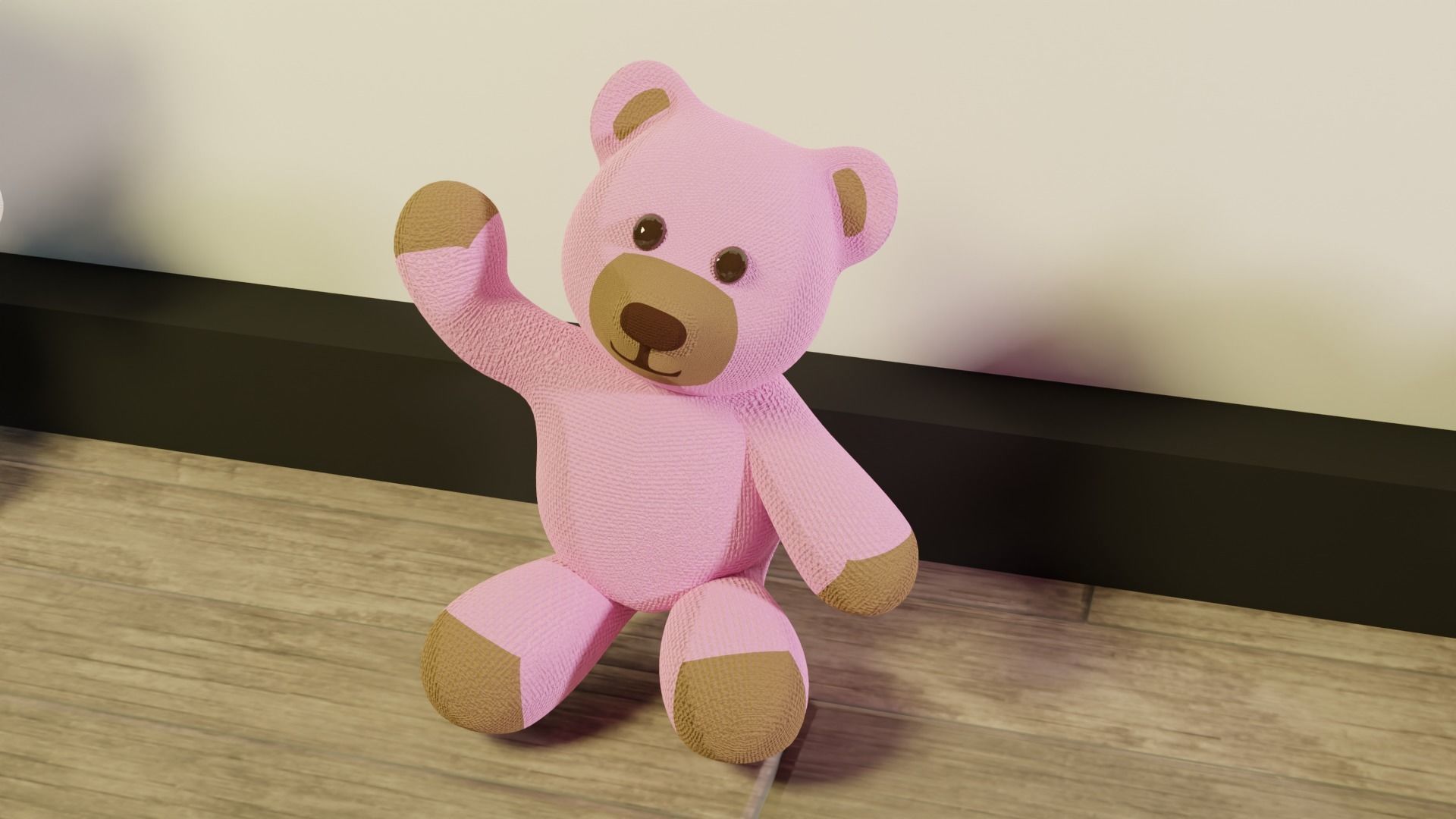 Teddy bears 3D model_9