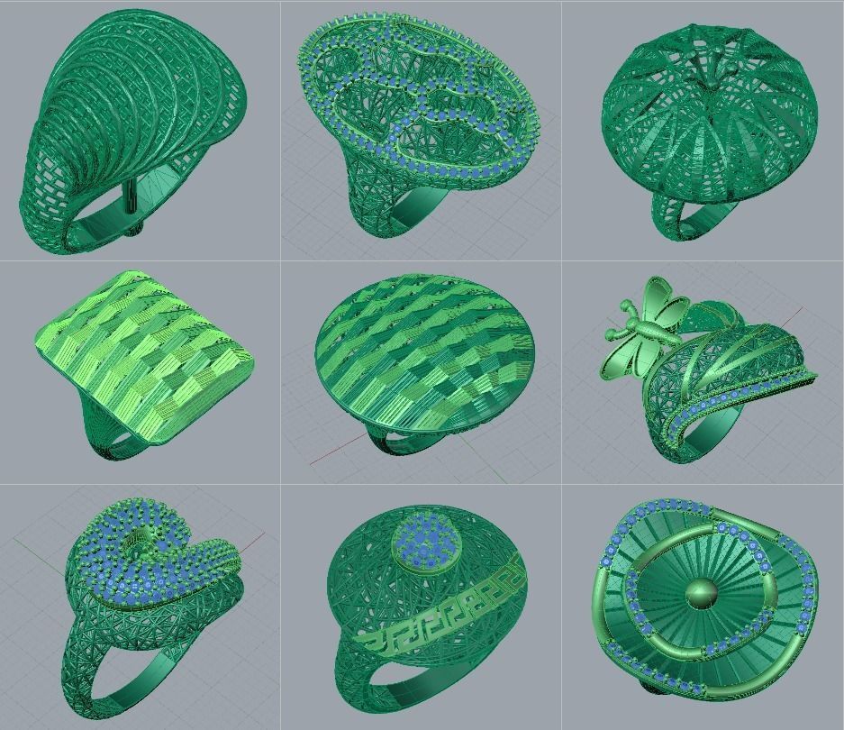 Fizyon Rings 47 - 100x Models 3D print model_8