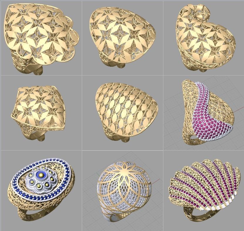 Fizyon Rings 47 - 100x Models 3D print model_4