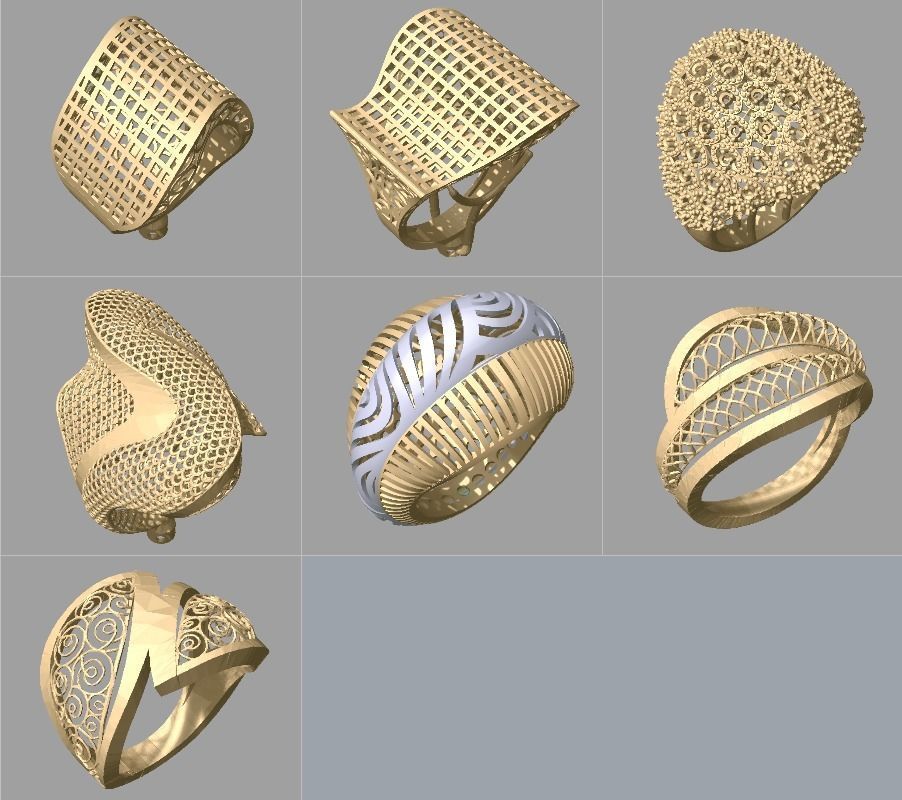 Fizyon Rings 47 - 100x Models 3D print model_6
