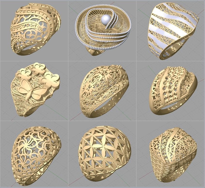 Fizyon Rings 47 - 100x Models 3D print model_9