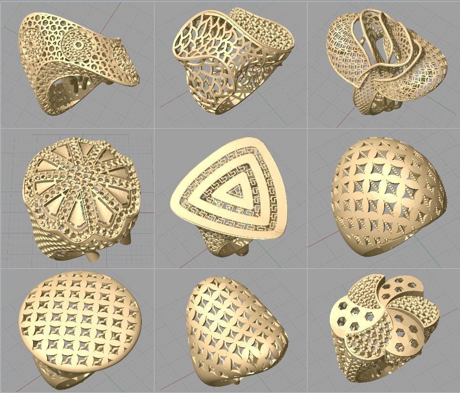 Fizyon Rings 47 - 100x Models 3D print model_11