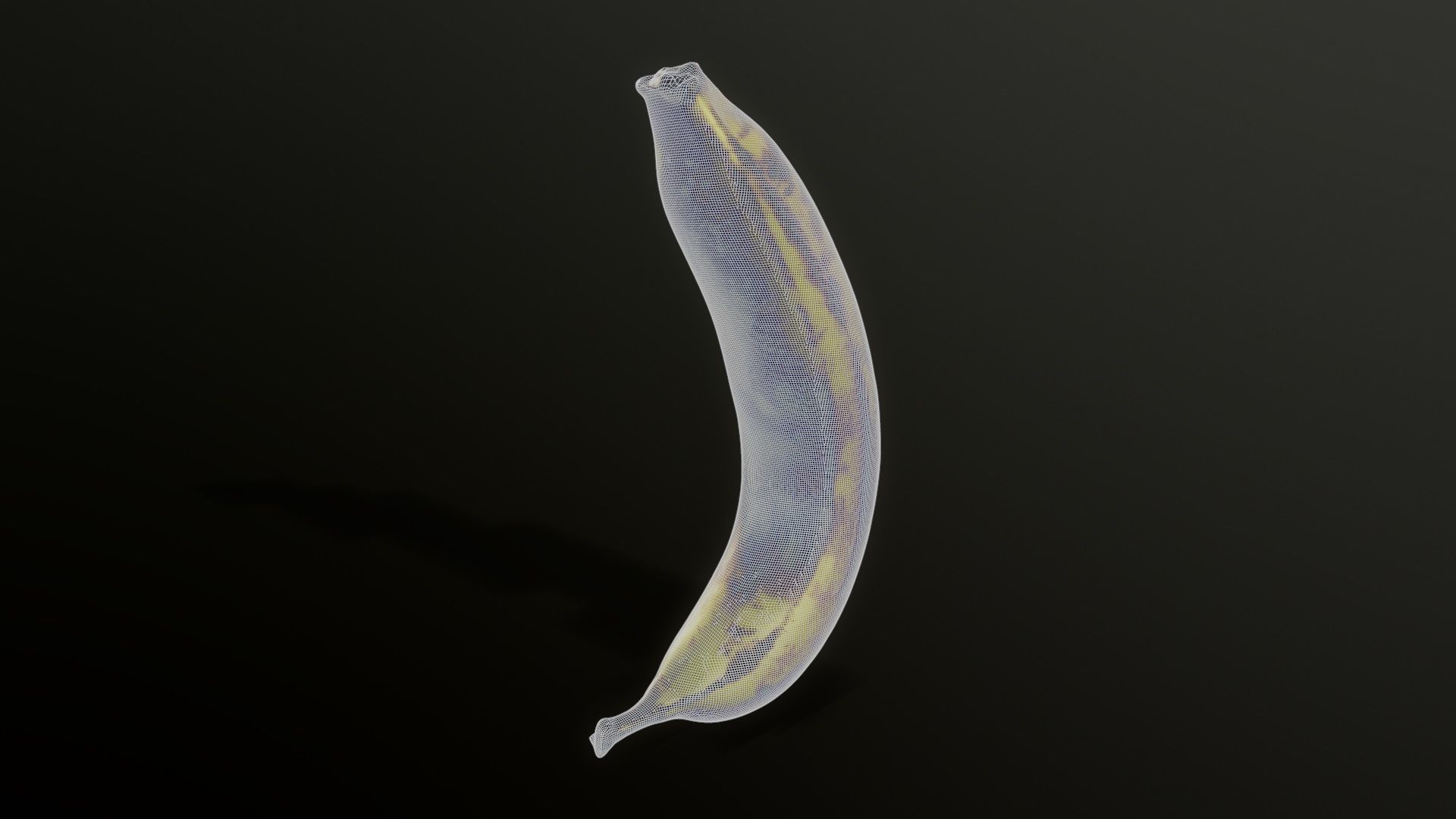 3D Scan Overripe Banana Low-poly 3D model_3