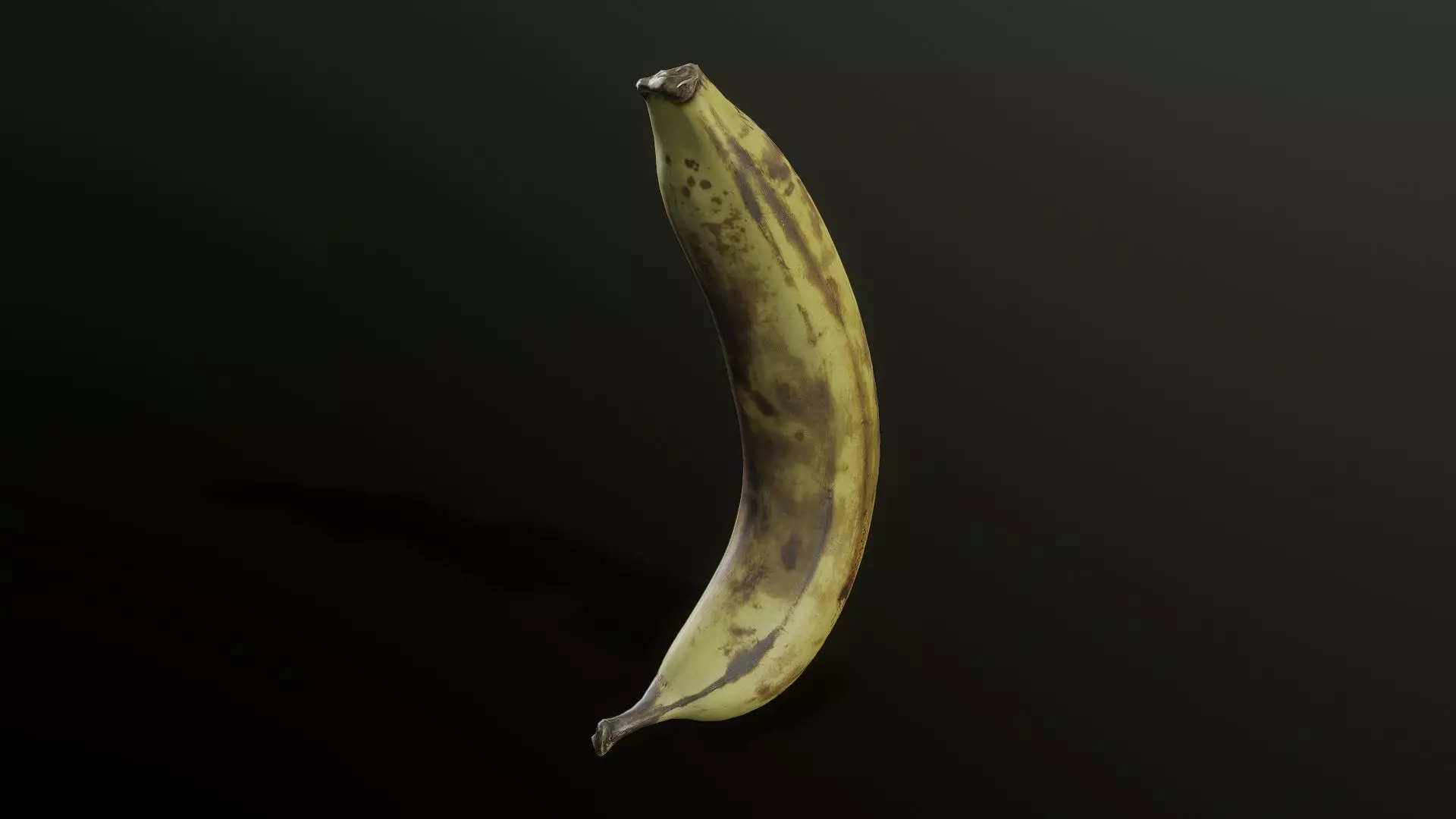 3D Scan Overripe Banana Low-poly 3D model_0