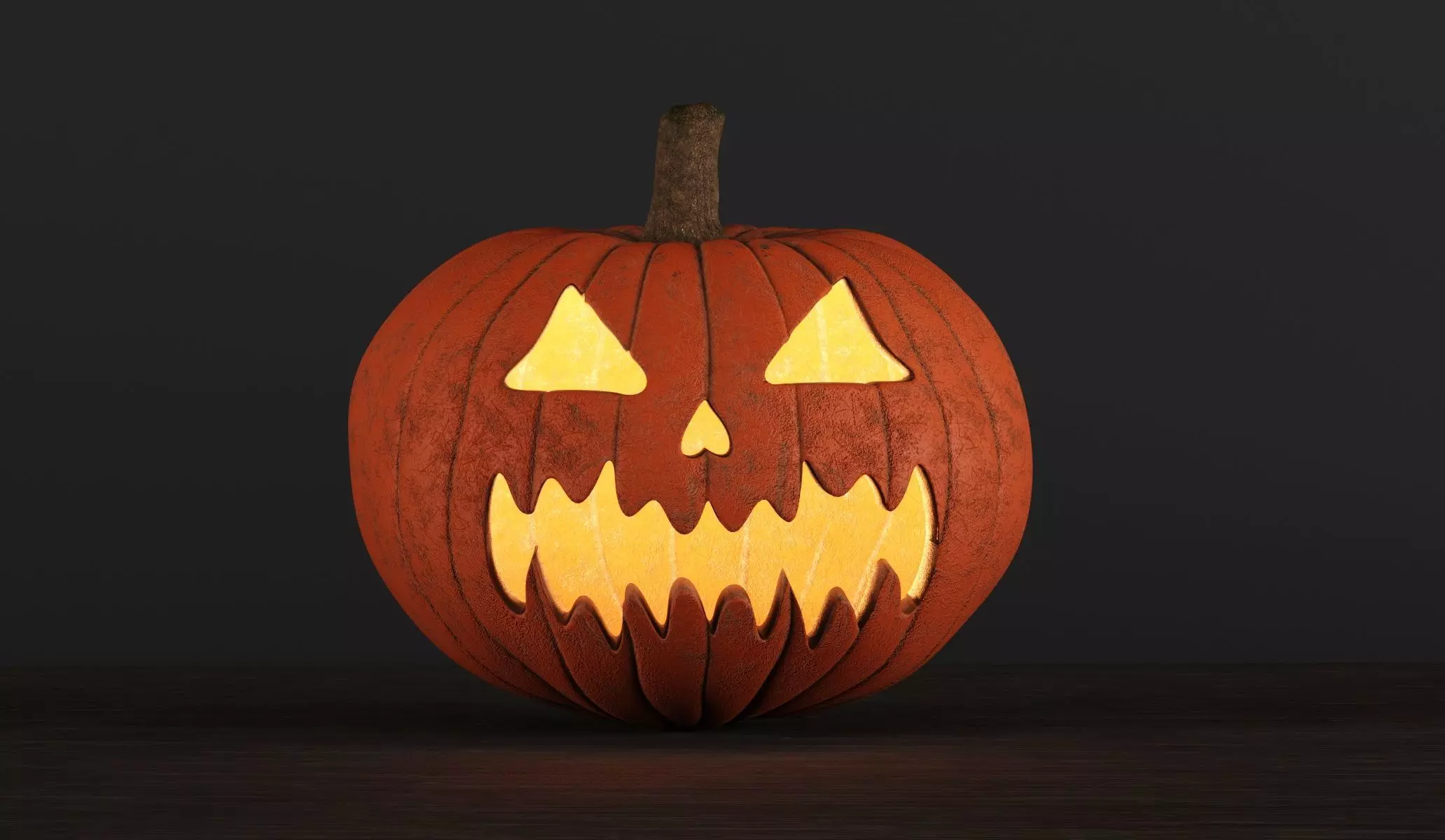 Pumpkin halloween carved 3D model