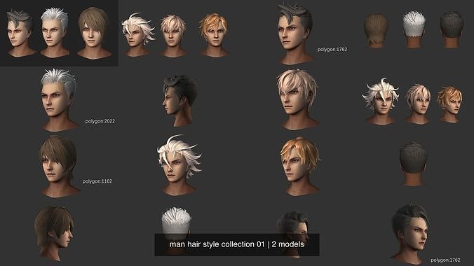 man hair style collection 01 