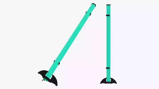 Color LED tube light Free 3D model