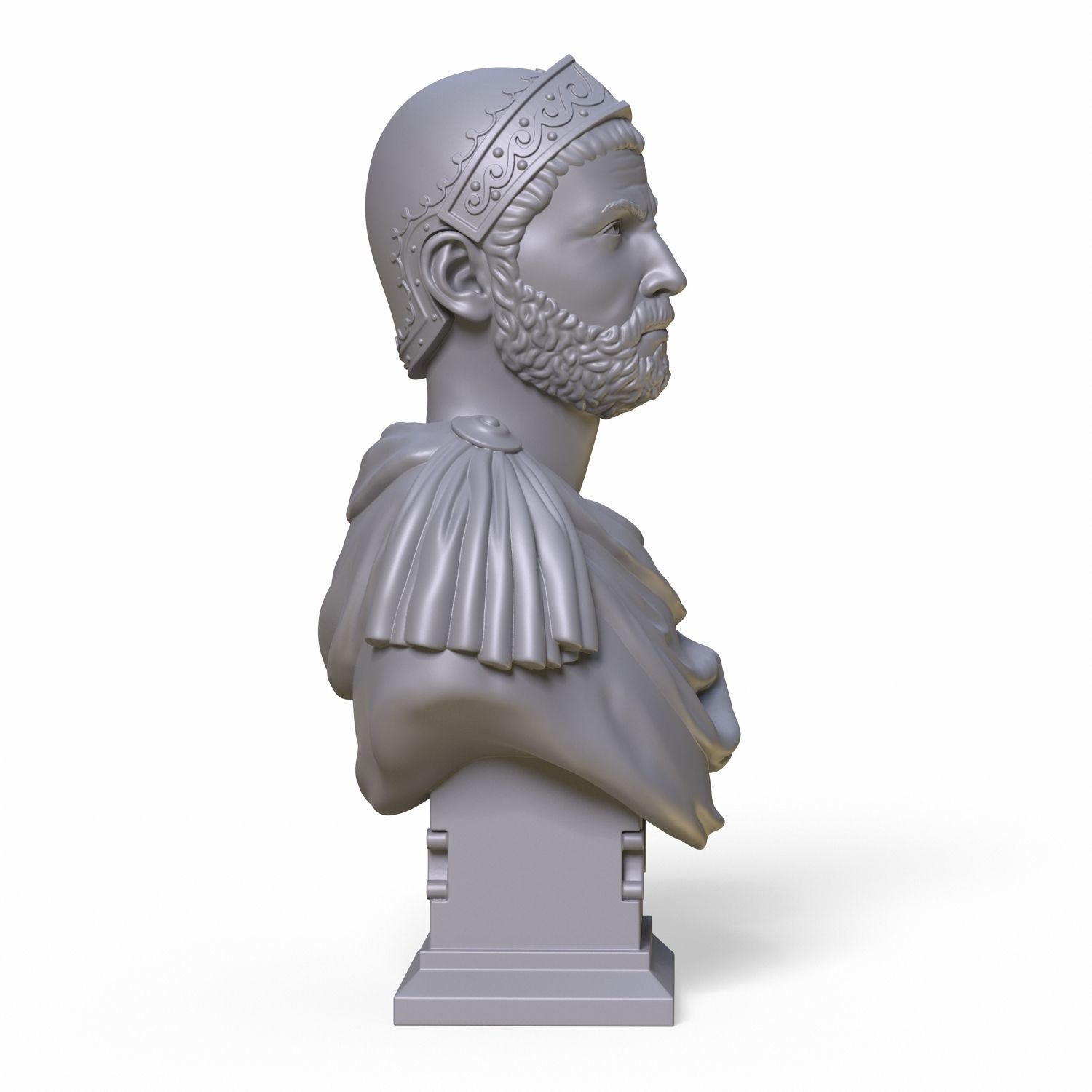 Hannibal Barca bust 3D print model_9