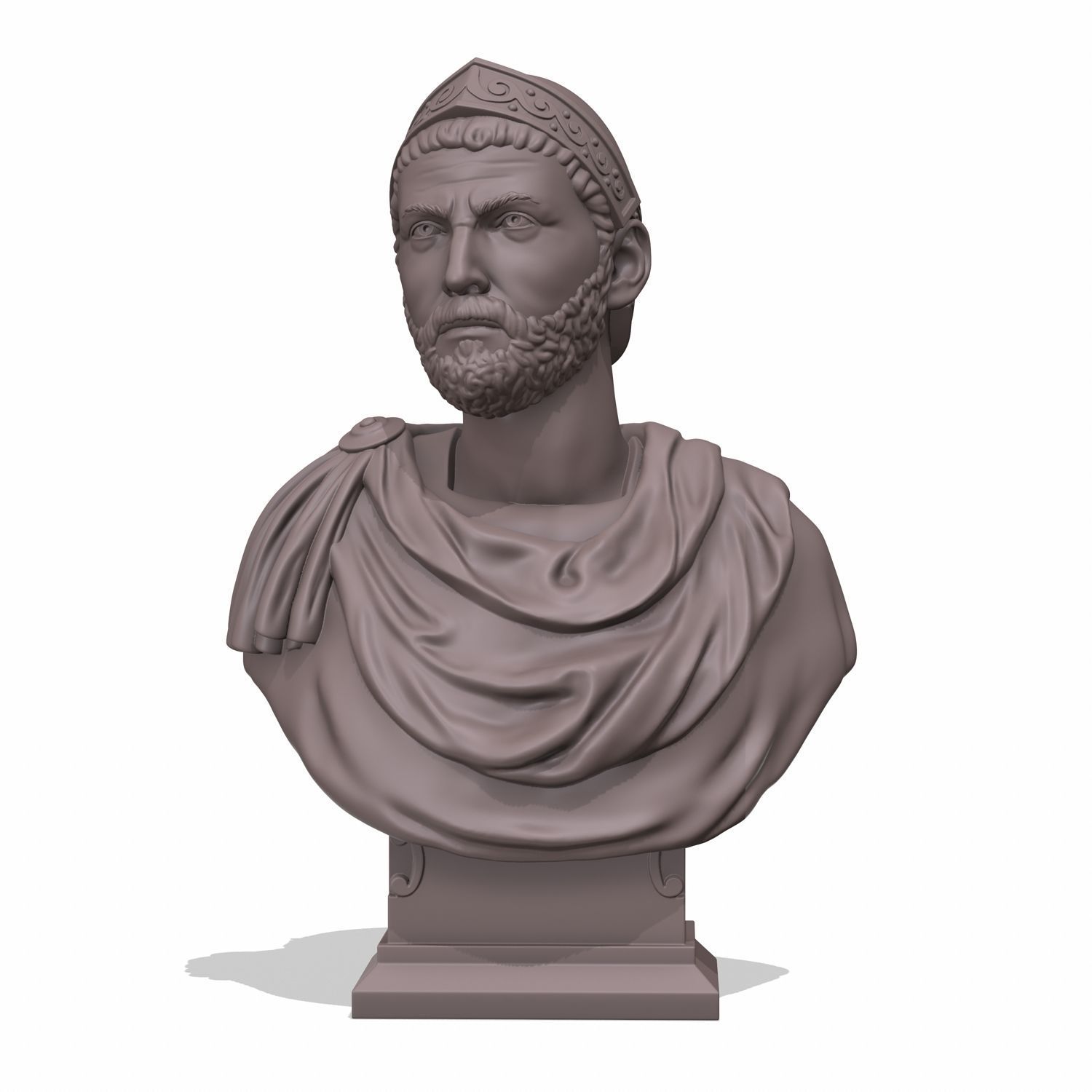 Hannibal Barca bust 3D print model_1