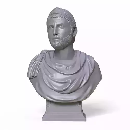 Hannibal Barca bust 3D print model