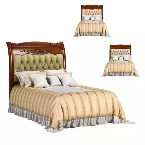 230-1 Carpenter Bed A Plan 1 1316x1991x1450 3D model