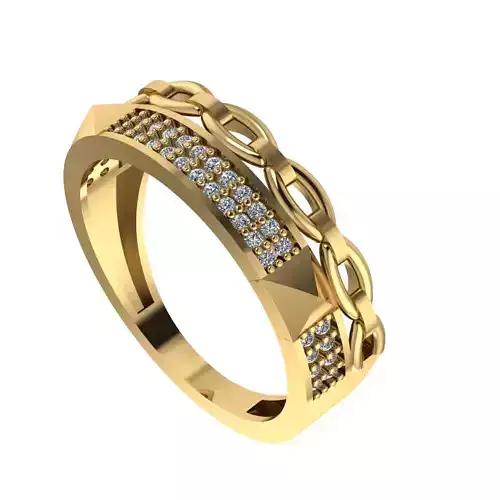 Cuban pyramid Wedding Ring  3D print model