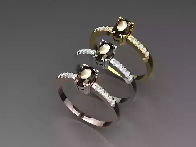 ring with oval stone