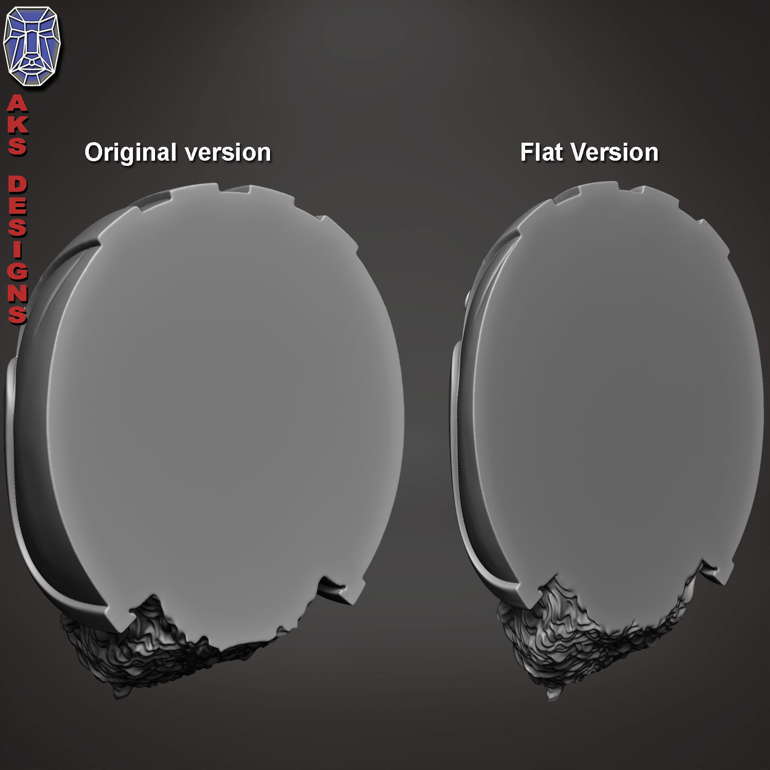 Biker gorilla 1 bas relief 3D print model_4