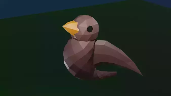 Bevy Bird Free low-poly 3D model