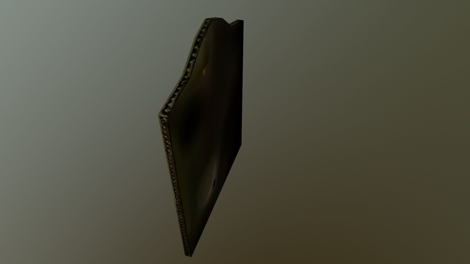 Broken mirror Low-poly 3D model_5