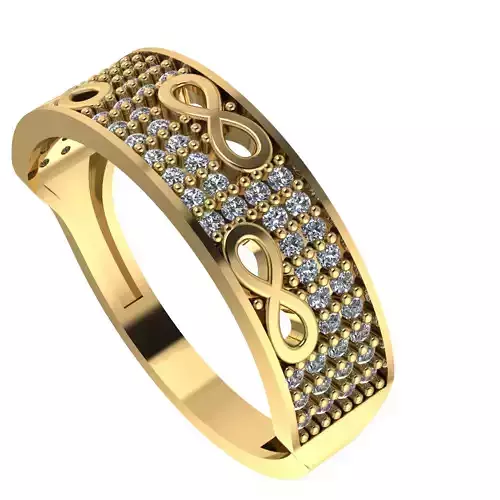 infinities gemstone Wedding Ring 