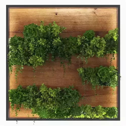 Vertical garden154 Low-poly 3D model