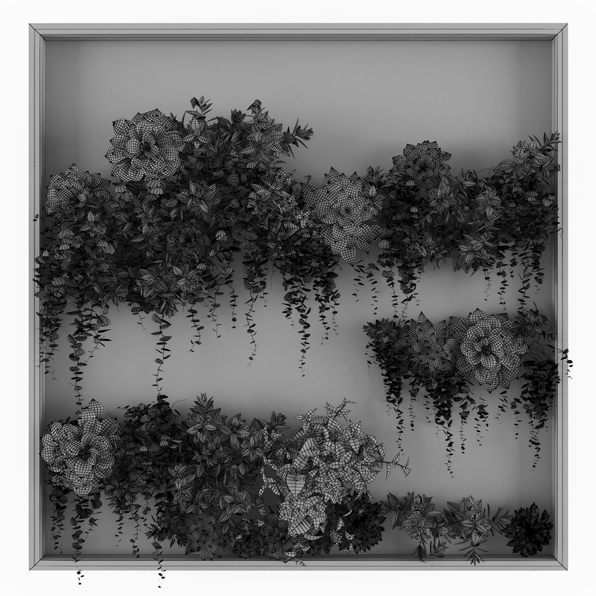 Vertical garden154 Low-poly 3D model_1