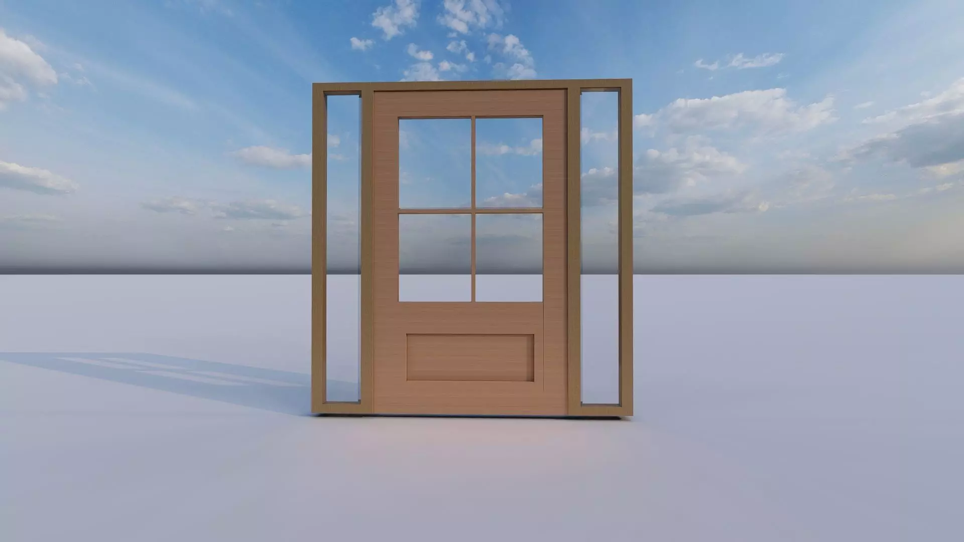 Modern door Free 3D model