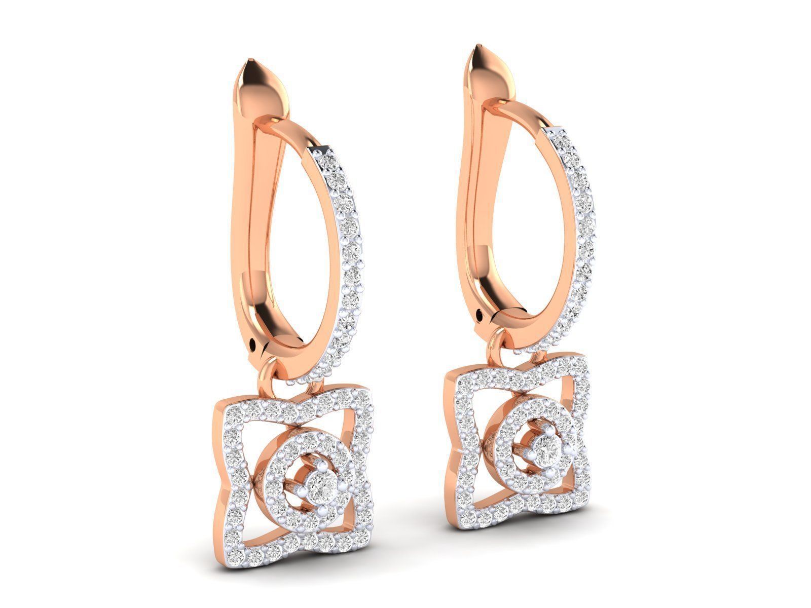 Women Earrings - 03 3D print model_1