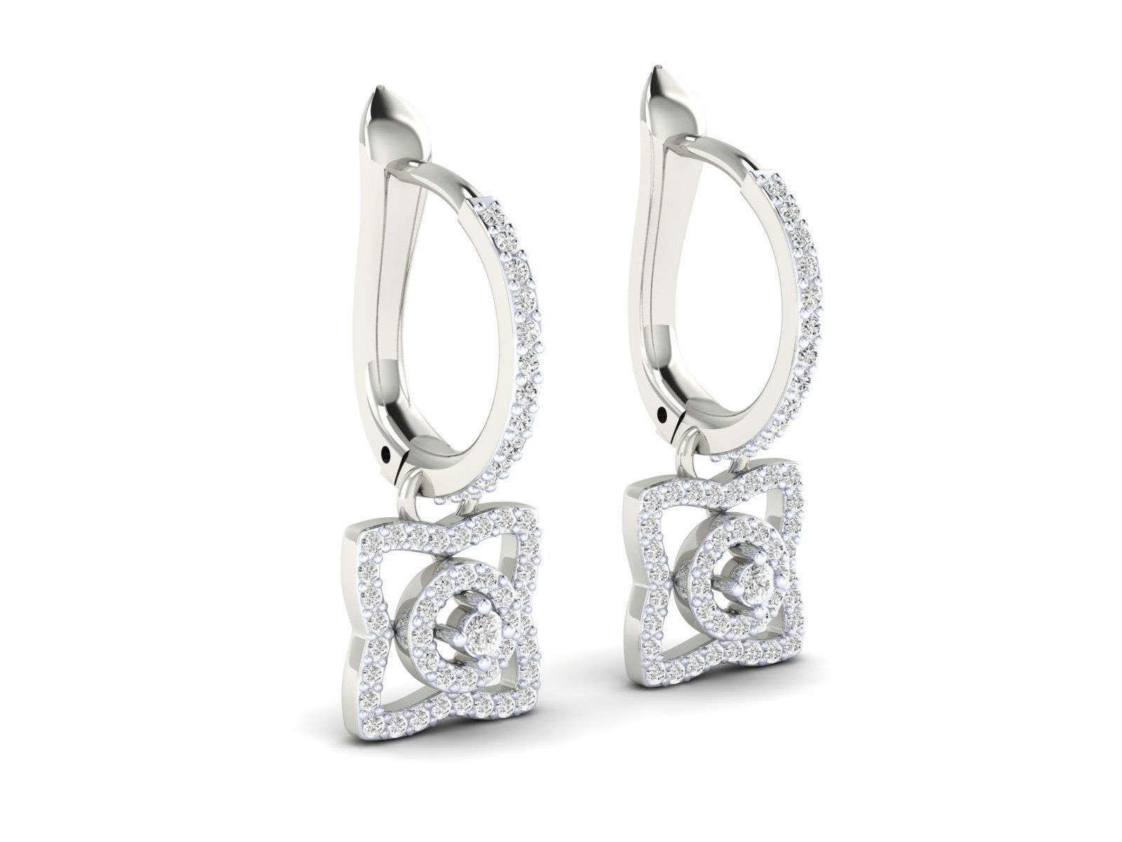 Women Earrings - 03 3D print model_3