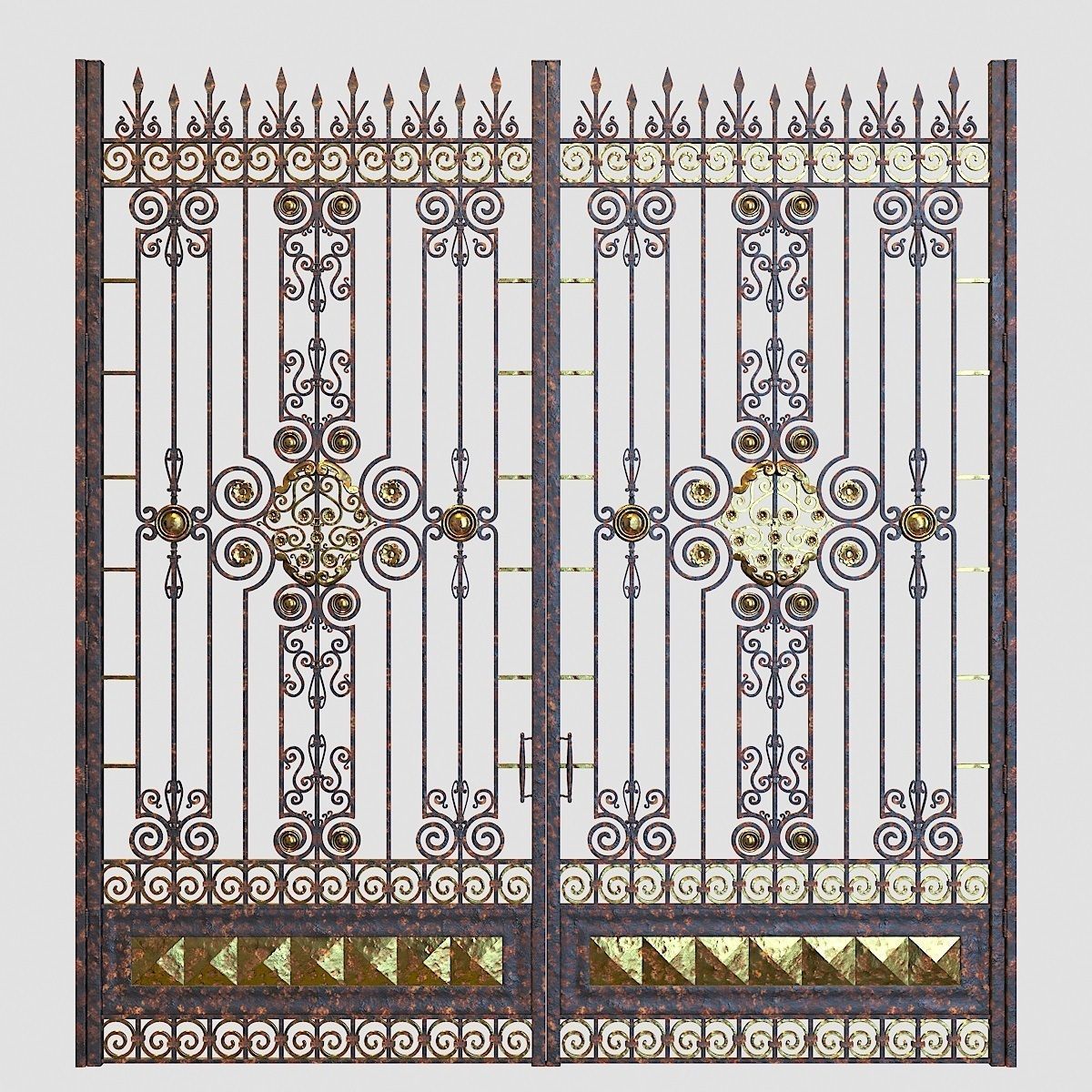 Doors and Gates 03 3D model_7