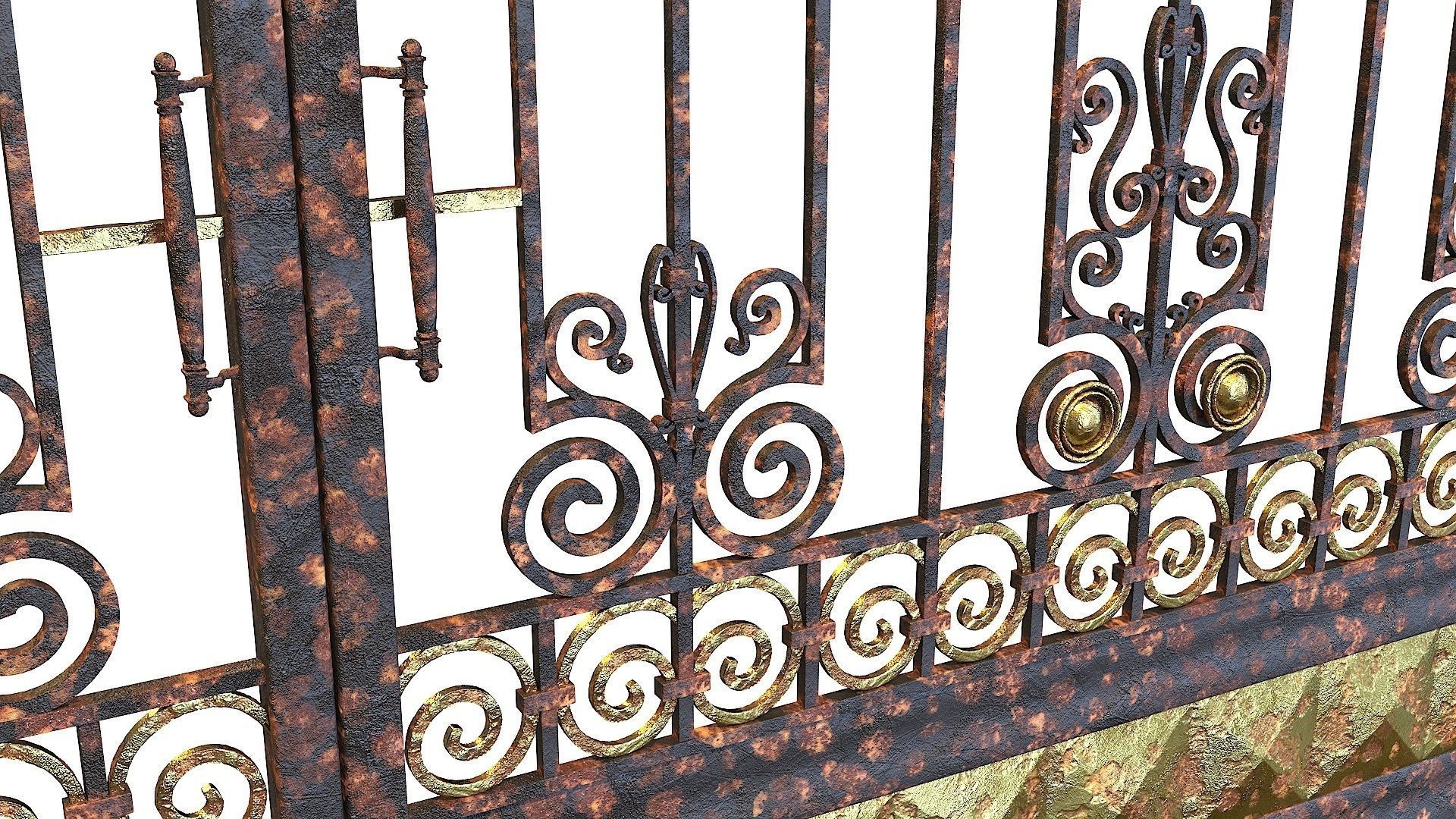 Doors and Gates 03 3D model_11