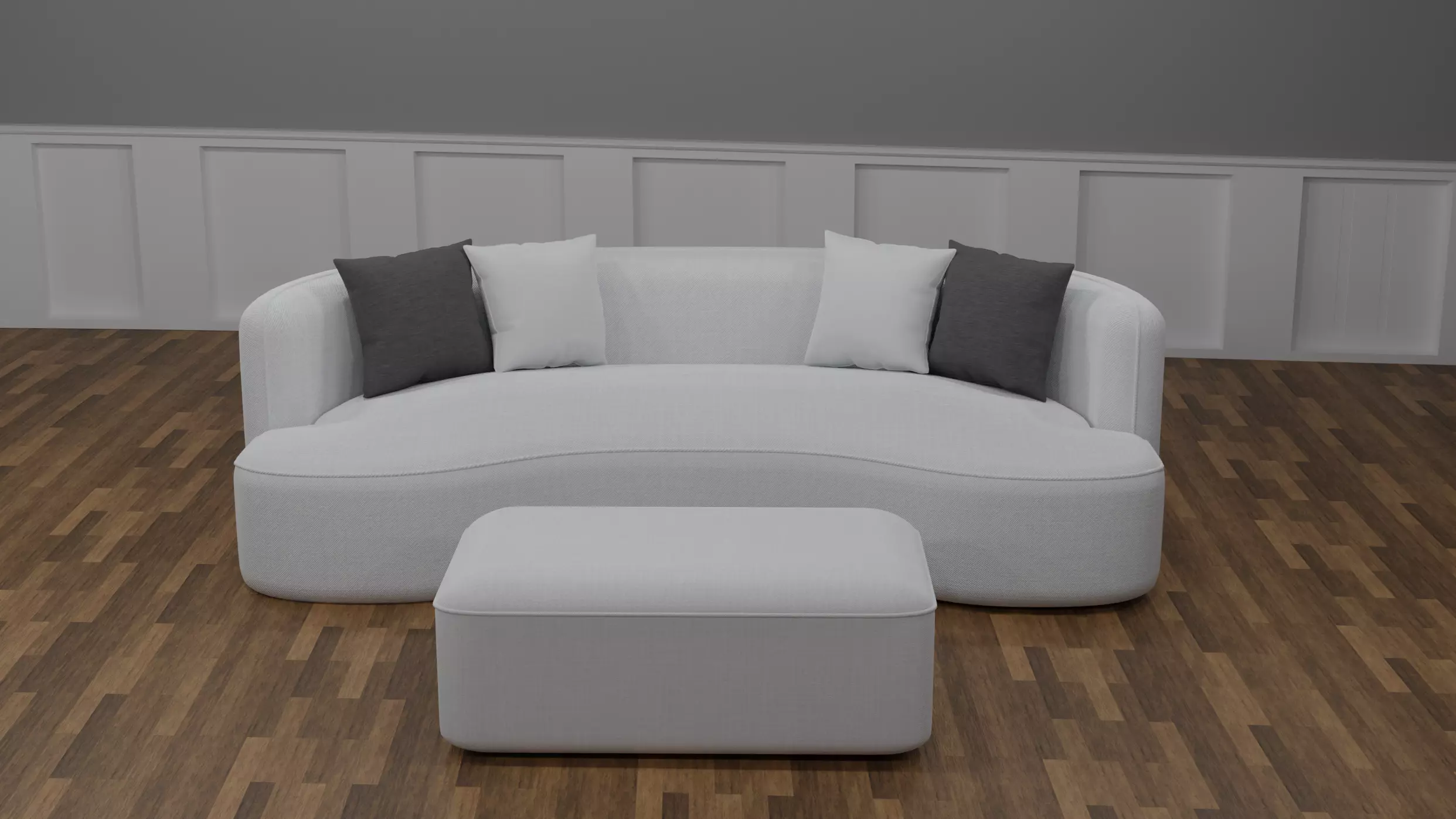 SOFA 3d model safavieh milano ottoman 3D model