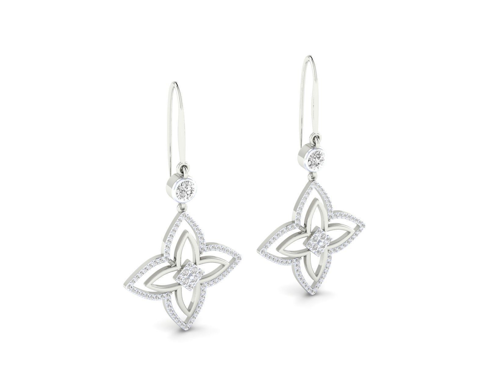 Women Earrings - 12 3D print model_3