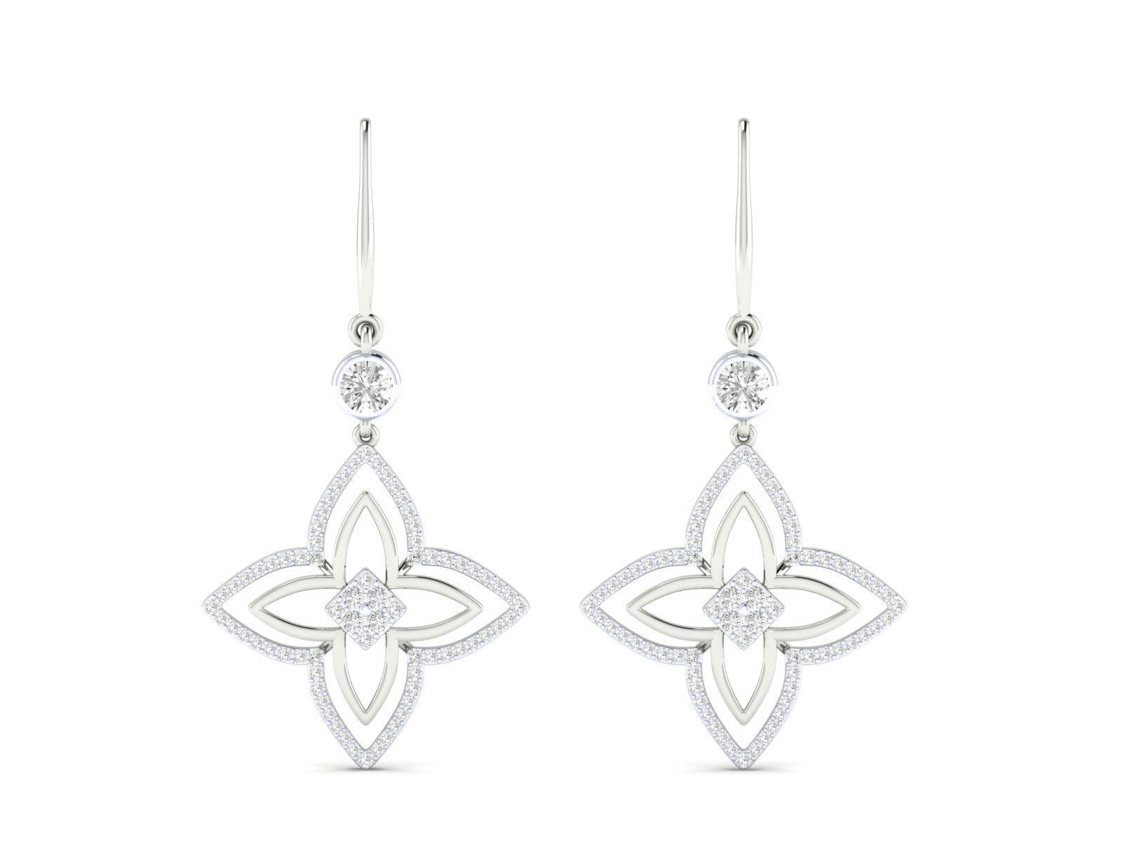 Women Earrings - 12 3D print model_4