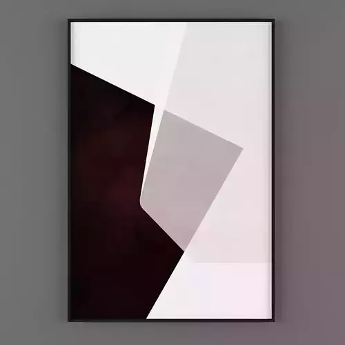 Art306 abstract painting Low-poly 3D model
