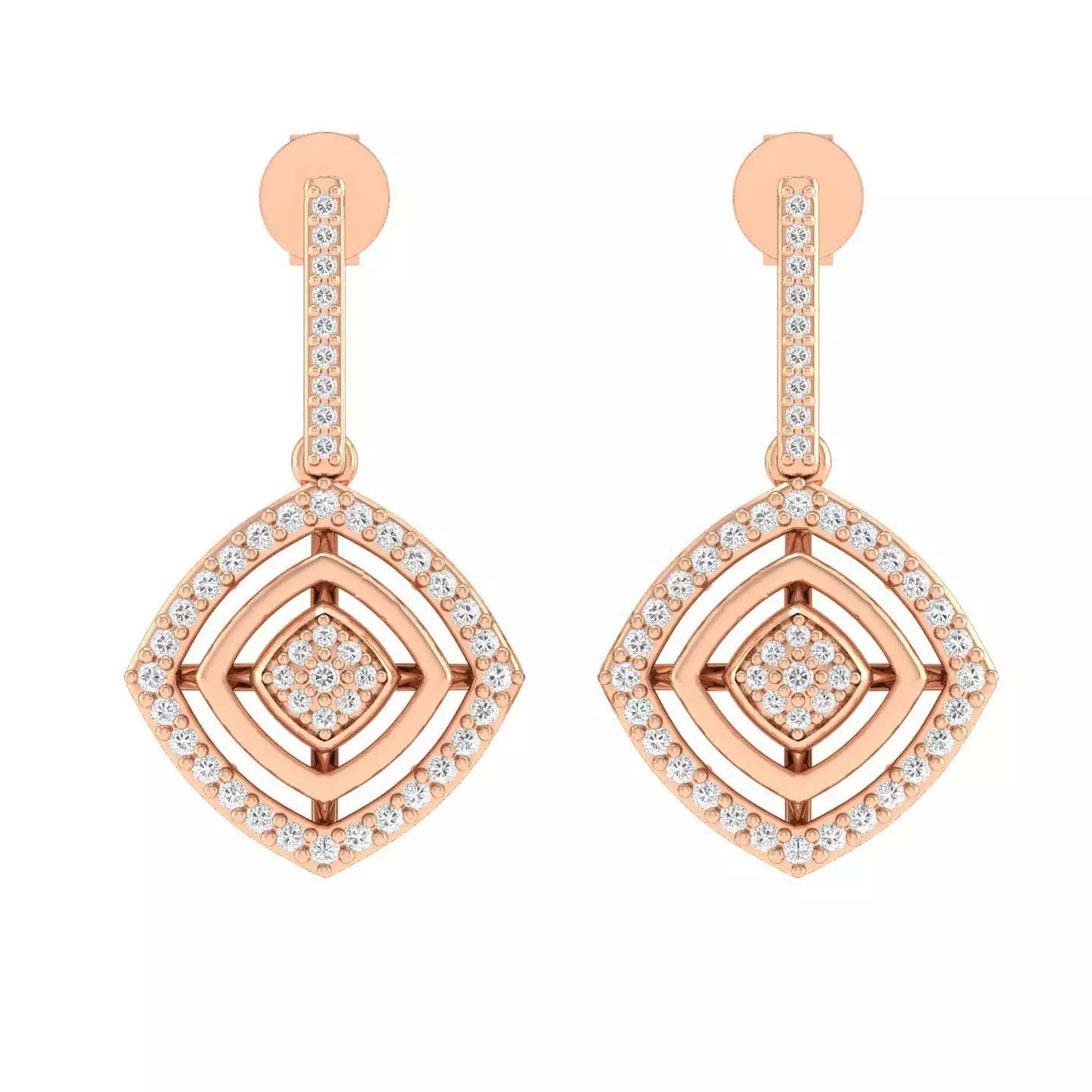 Women Earrings - 128601 3D print model_0