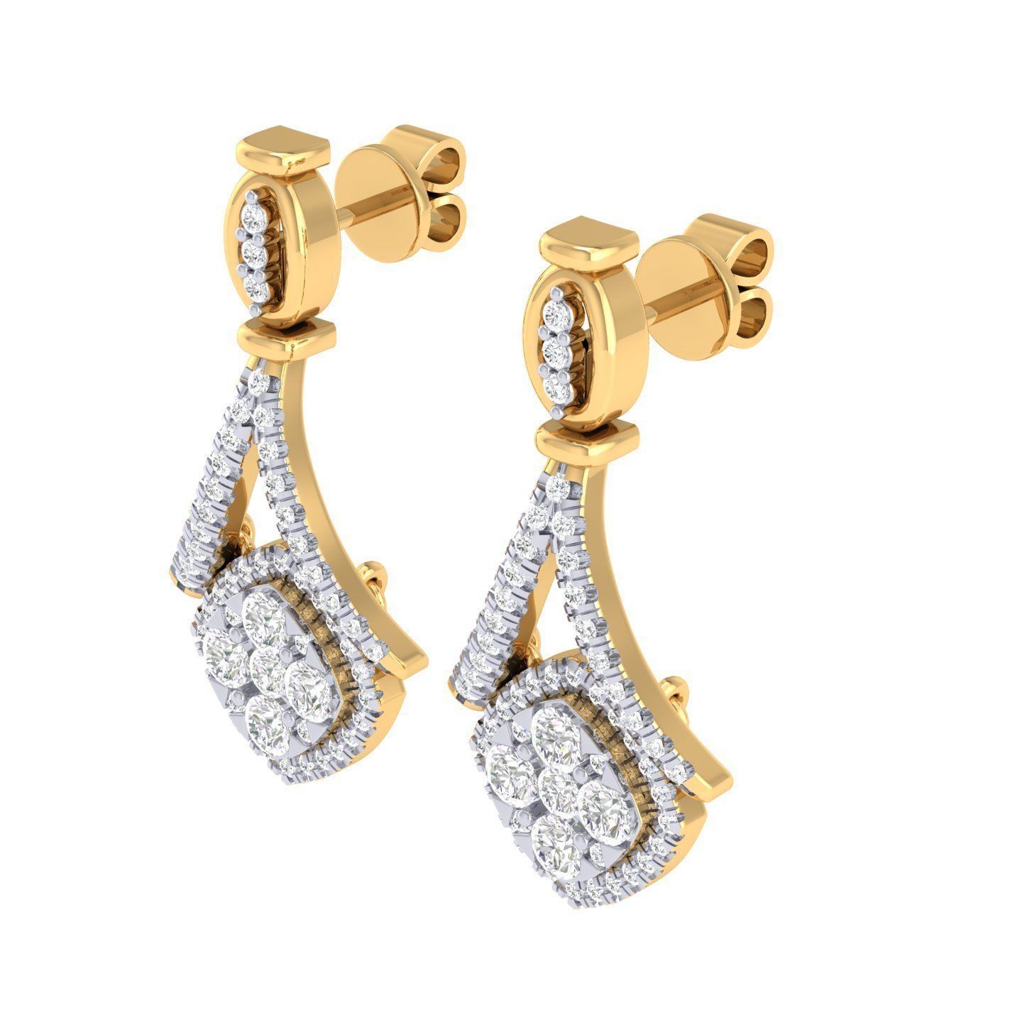 Women Earrings - 128298 3D print model_8