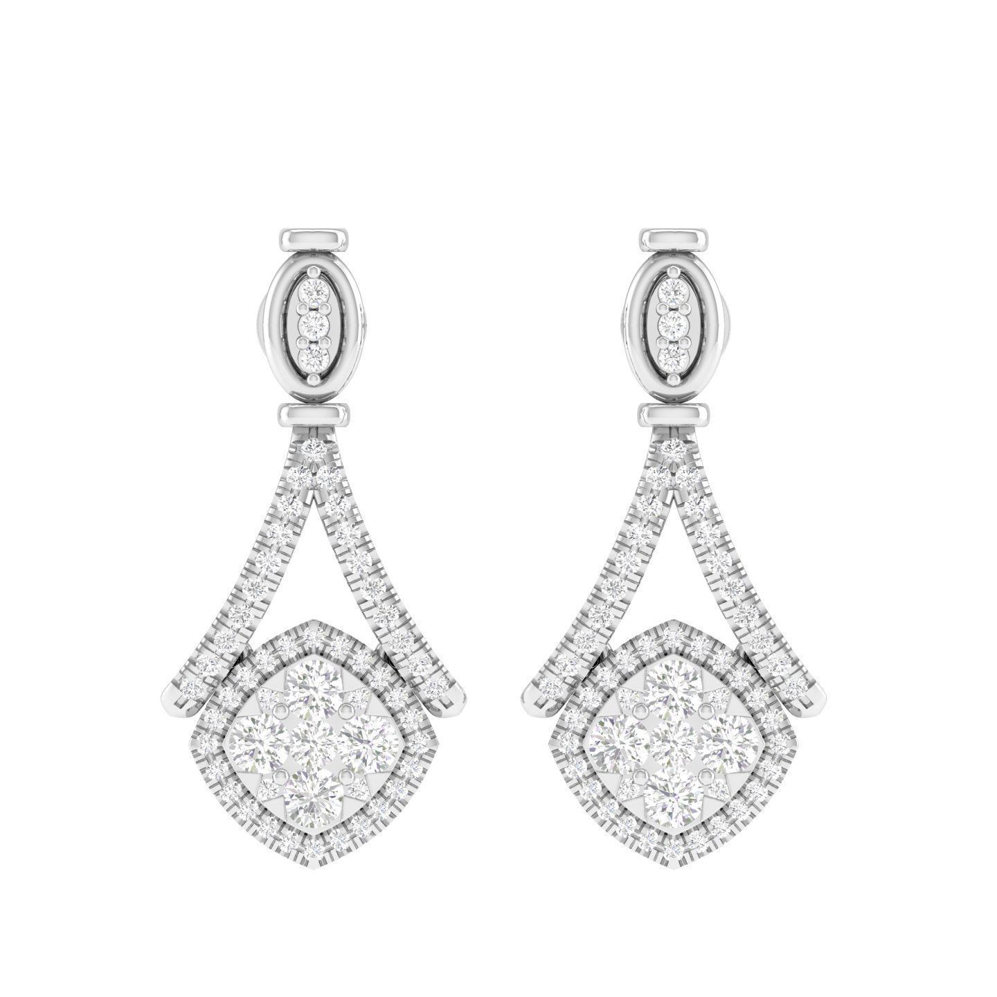 Women Earrings - 128298 3D print model_3