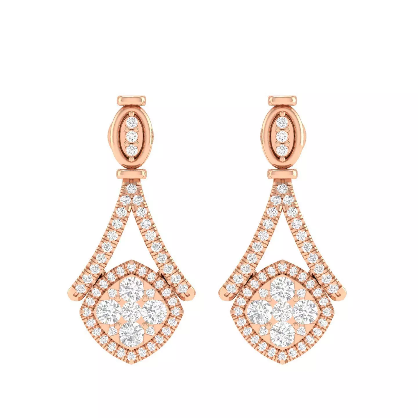 Women Earrings - 128298 3D print model_0