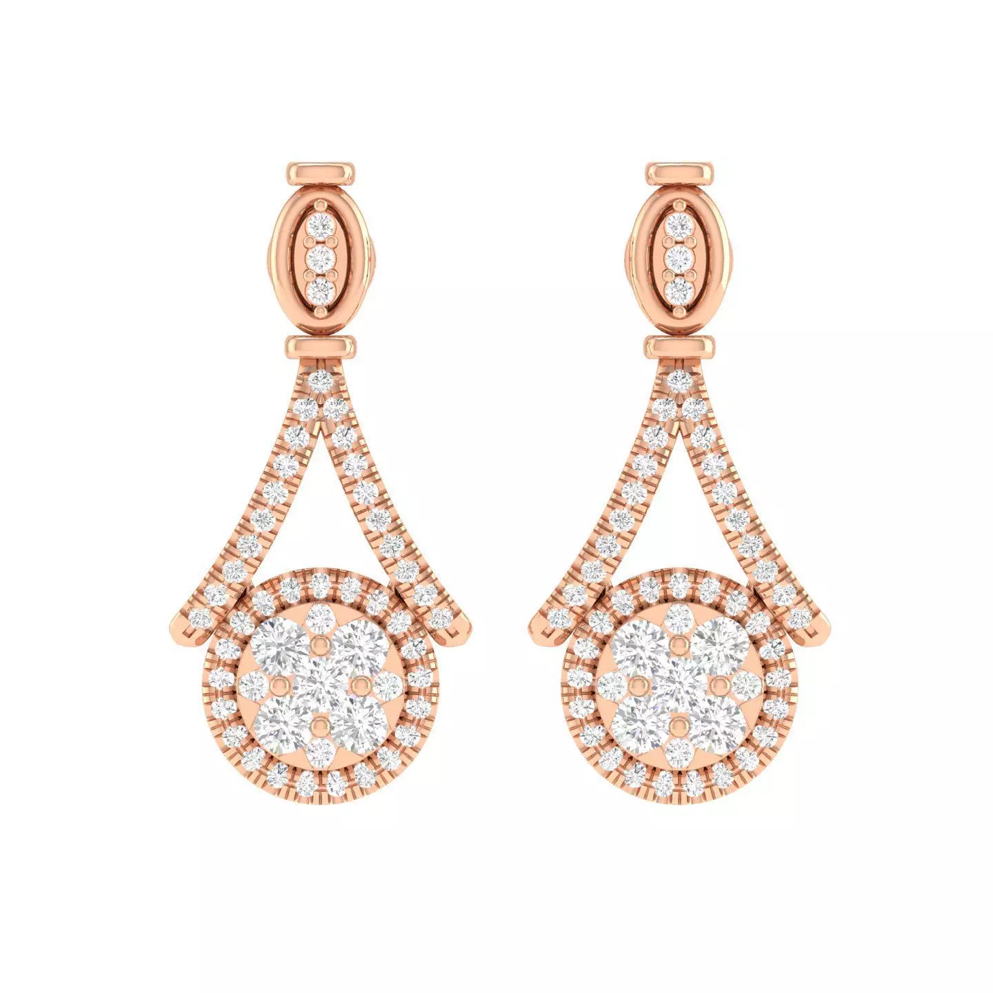 Women Earrings - 128295 3D print model_0