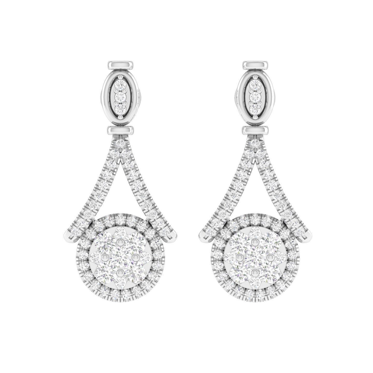 Women Earrings - 128295 3D print model_3