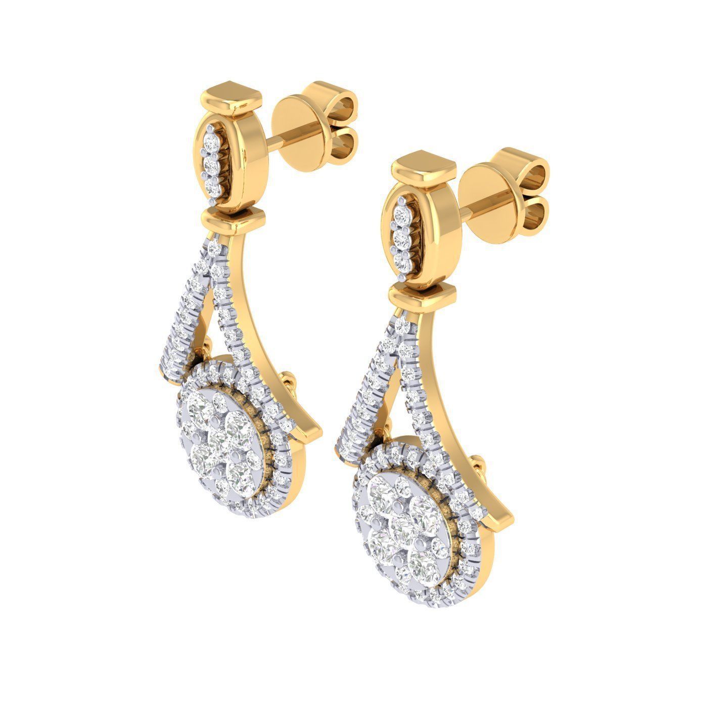 Women Earrings - 128295 3D print model_8