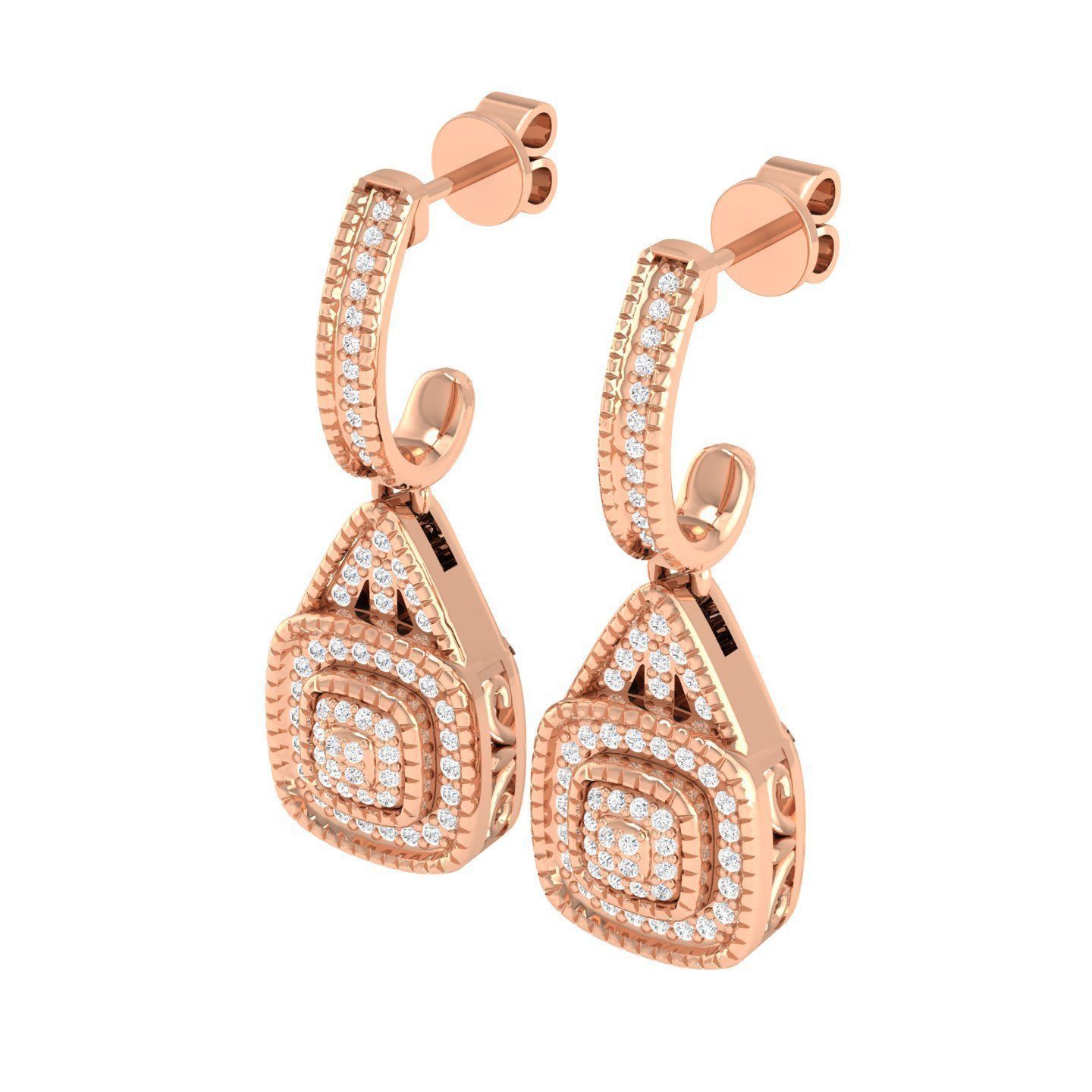 Women Earrings - 102421 3D print model_2