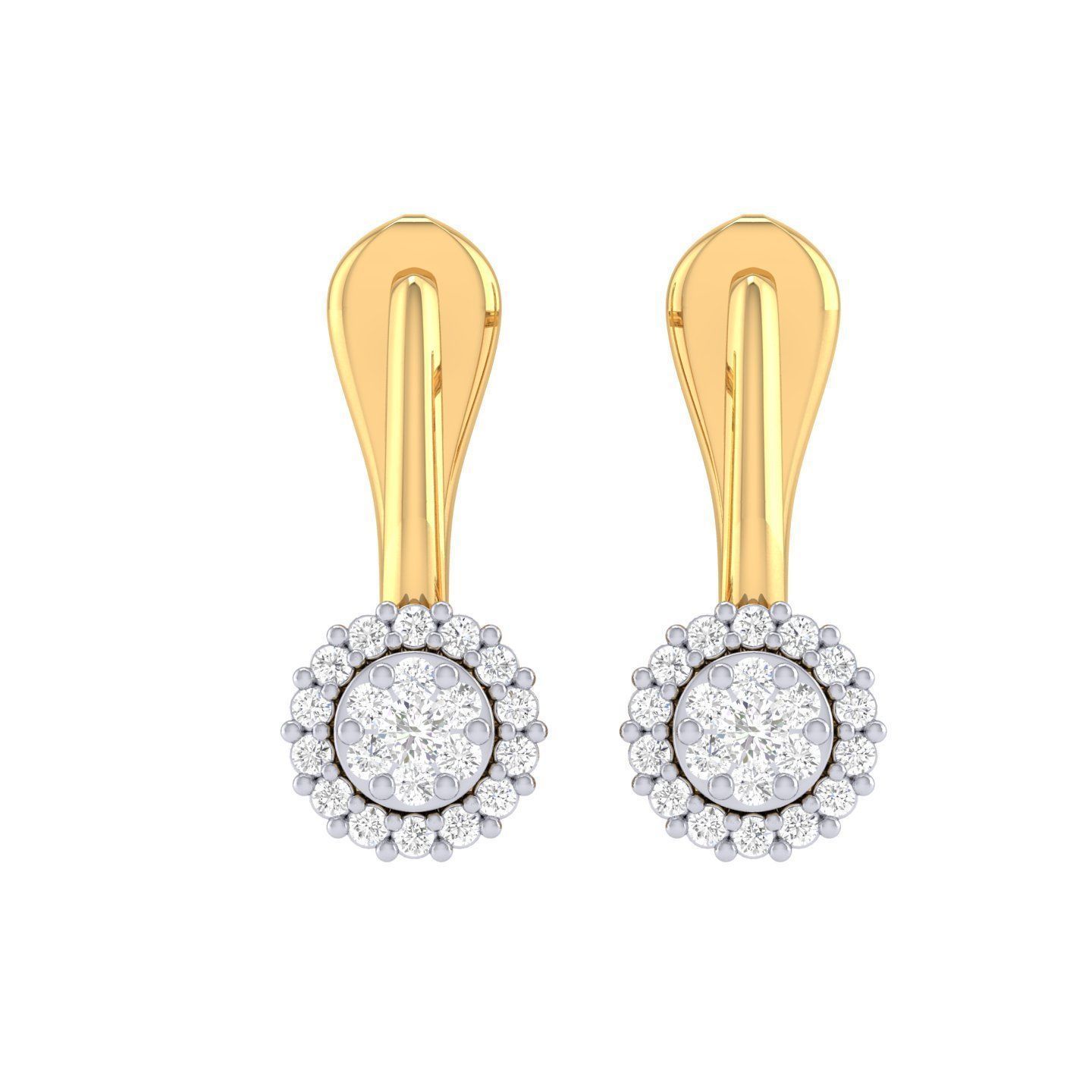 Women Earrings - 100099 3D print model_3