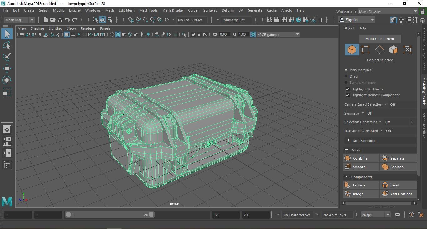 Medical box Low-poly 3D model_9