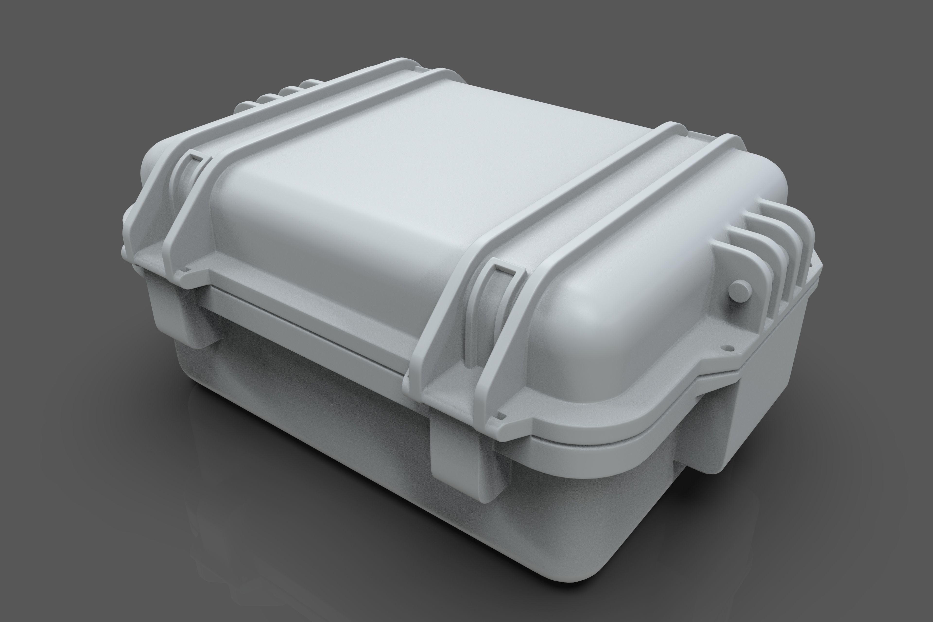 Medical box Low-poly 3D model_6