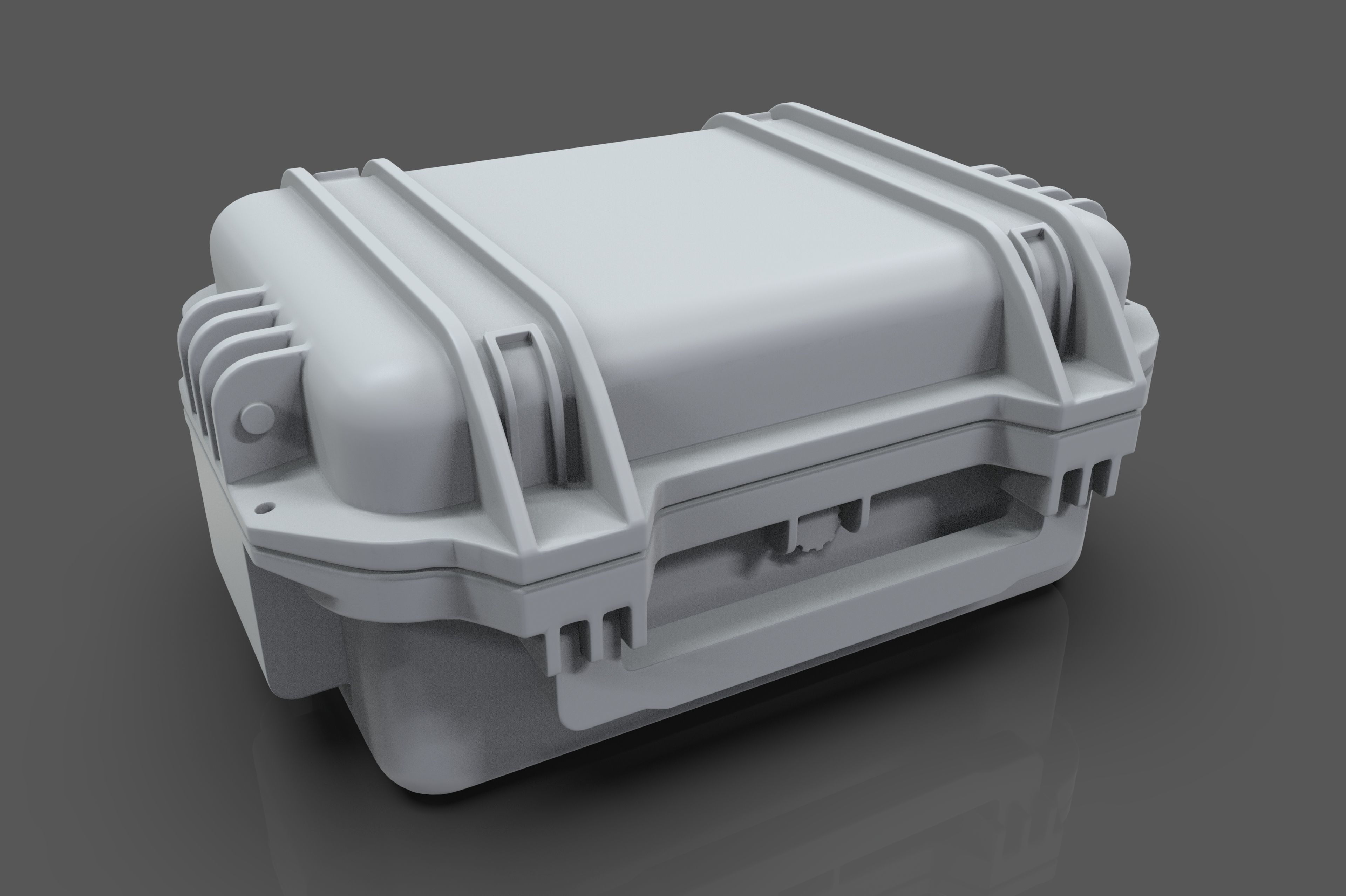 Medical box Low-poly 3D model_7