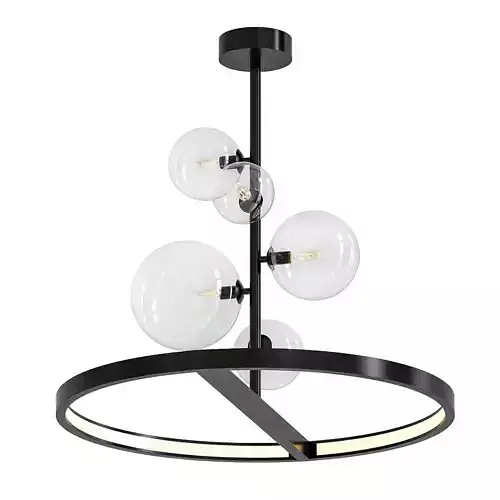IONA B modern pendant light with three glass globes