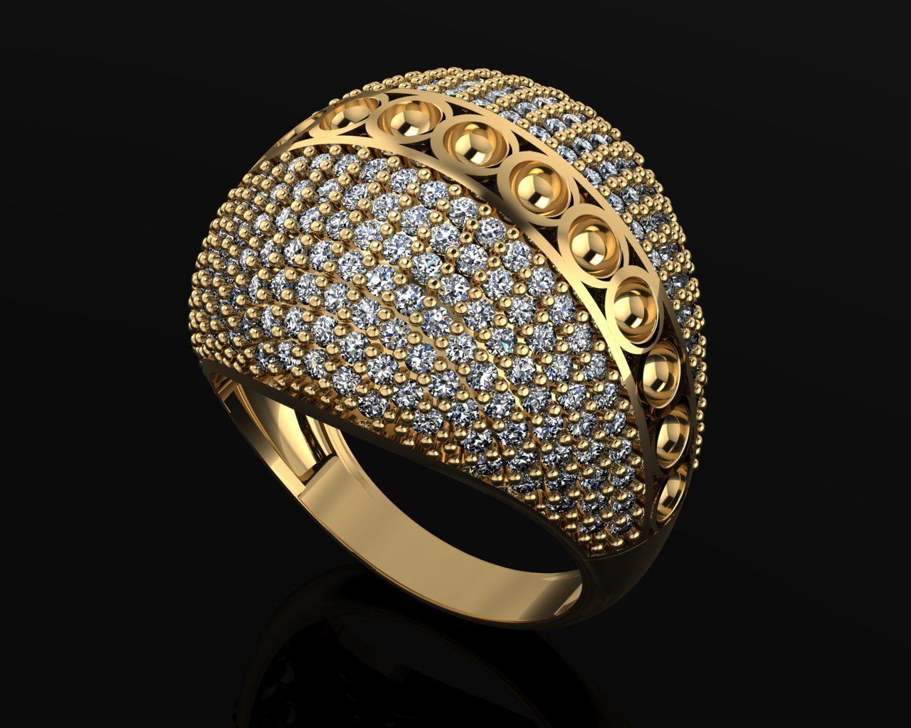 Woman Rings 3D 3D print model_1