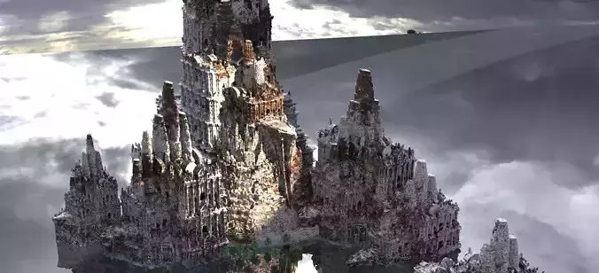 Aztec Frozen Temples  6 designs  3D model