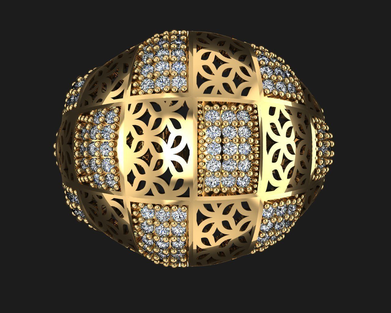 Woman Rings 3D 3D print model_2