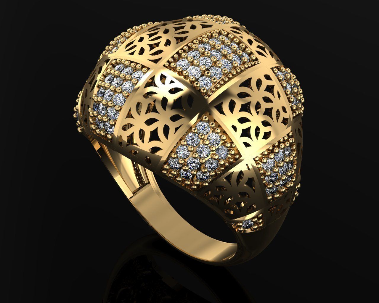 Woman Rings 3D 3D print model_1