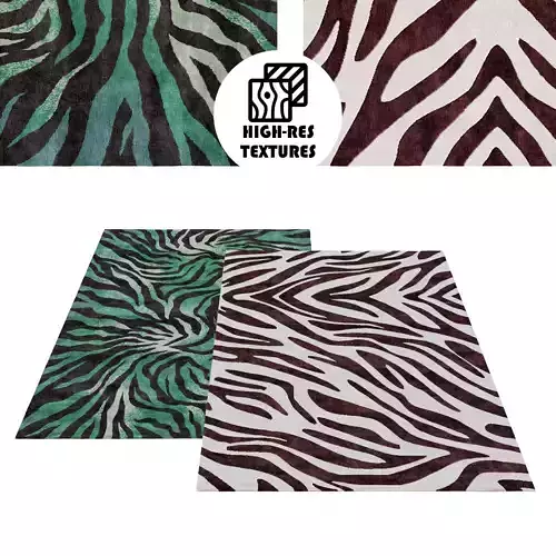 Large Animal Irregular Rug Set